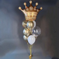 "Королевский букет" из шаров, золотой