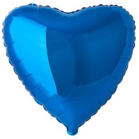 Фольгированное Сердце 91 см синее