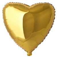 Фольгированное Сердце 91 см золотое