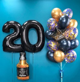 Композиция из шаров "20 лет"