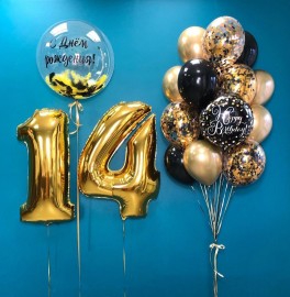 Гелиевые шарики на 14 лет