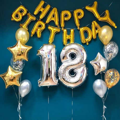 Набор из шаров на ДР 18 лет
