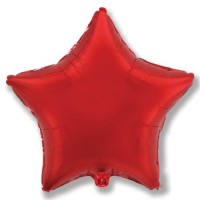 Фольгированная Звезда 81 см красная