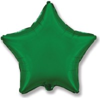 Фольгированная Звезда 81 см зелёная