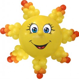 Фигура из шаров "Яркое солнышко"