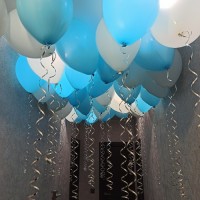 Гелиевые шары под потолок "Голубое небо"