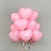 Латексный воздушный шар-Сердце нежно-розовый
