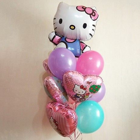 Букет из шаров «Hello Kitty»