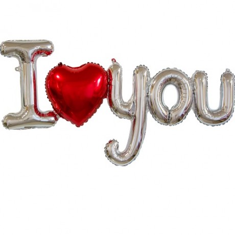 Шар-надпись "I Love you"