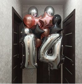 Композиция из шаров на 14 лет