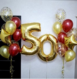 Набор шаров на 50 лет