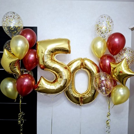 Набор шаров на 50 лет