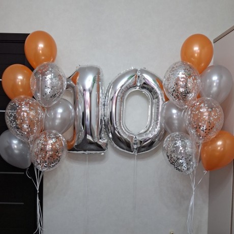 Воздушные шарики на 10 лет Воздушные шарики на 10 лет