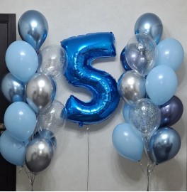 Украшение из шаров на 5 лет