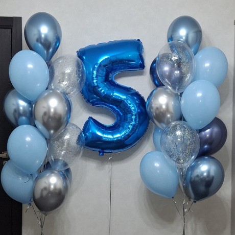 Украшение из шаров на 5 лет