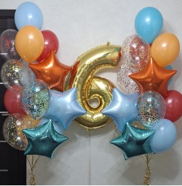 Набор шаров на 6 лет "Яркий"