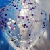 Украшение шариками с синем и фиолетовом цвете