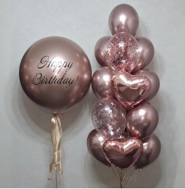 Композиция из шаров "Happy Birthday"