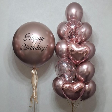 Композиция из шаров "Happy Birthday"
