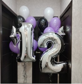 Композиция из шаров на 12 лет