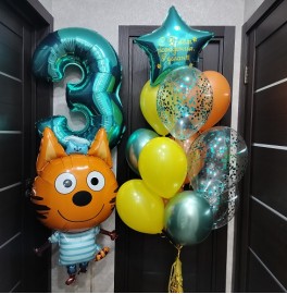 Комплект шаров на 3 года "Коржик"