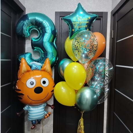 Комплект шаров на 3 года "Коржик"