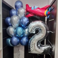 Композиция из шаров «Самолёт»