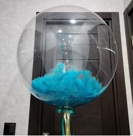 Шар Bubble Тиффани перья