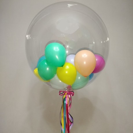 Шар Bubble с разноцветными шариками